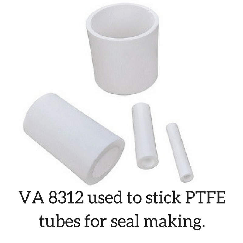VA 8312 used to stick PTFE tubes for seal making
